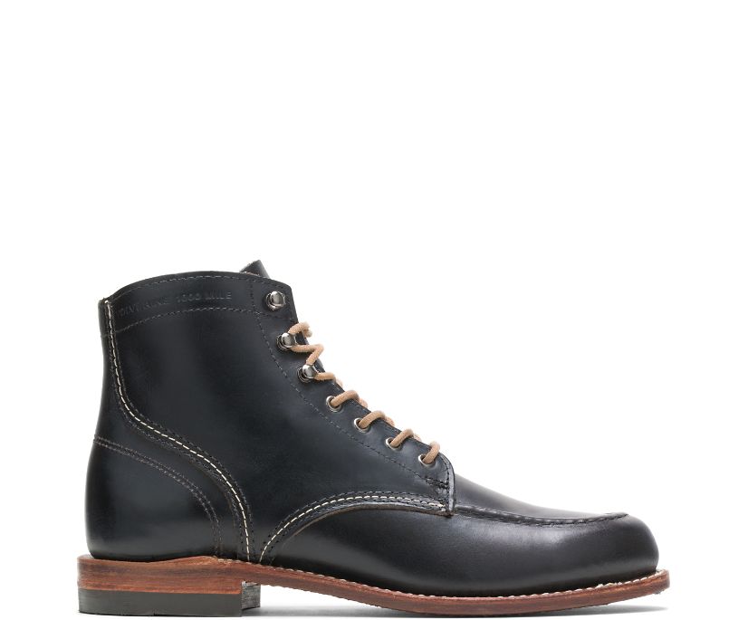 Bottes Wolverine 1000 Mile Moc-Toe Original Homme - Noir (BCF824179)